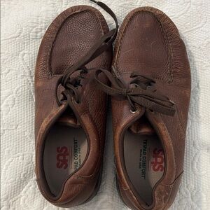 SAS Men's Brown Leather Shoes